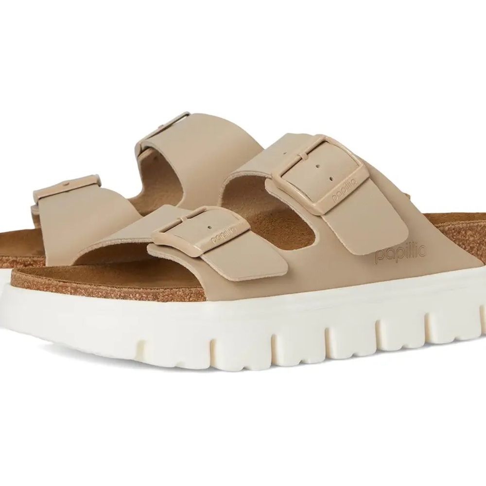 BIRKENSTOCK ARIZONA CHUNKY BIRKO-FLOR, SANDCASTLE